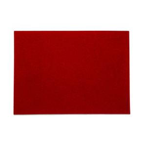 David Mellor felt table mat 45 x 33cm red