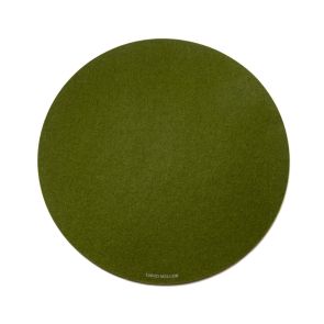 David Mellor felt round table mat 35cm Ø olive green