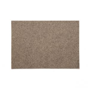 David Mellor taupe/stone felt table mat 45 x 33cm