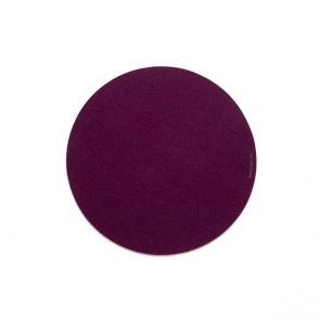 David Mellor purple felt round table mat 35cm