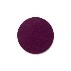 David Mellor purple felt round coaster 10cm