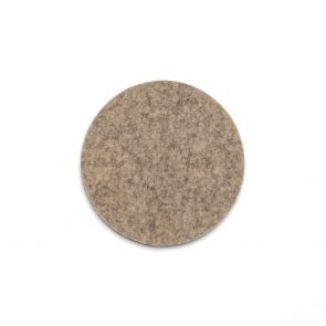 David Mellor taupe/stone felt round coaster 10cm