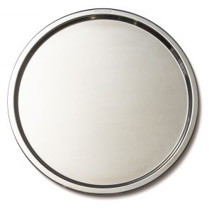 David Mellor stainless steel round tray with mat