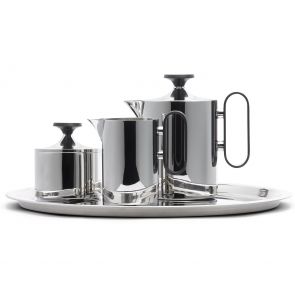 David Mellor stainless steel tea set 0.5lt, grey handle