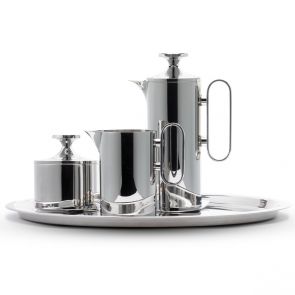 David Mellor stainless steel coffee set, 3 cup stainless handle