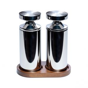 David Mellor stainless steel salt/pepper mill set