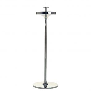 David Mellor Embassy stainless steel candlestick 40cm