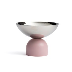 David Mellor stainless steel ice cream bowl soft pink