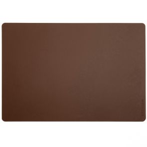 David Mellor rectangular leather mat brown