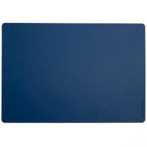 David Mellor rectangular leather mat blue