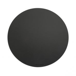David Mellor round leather mat dark grey