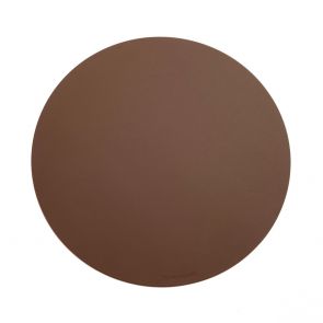 David Mellor round leather mat brown