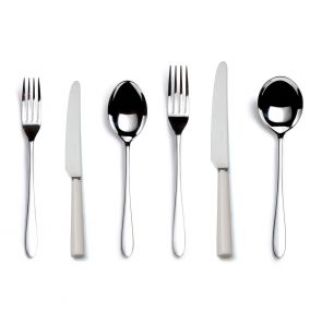 Pride ivory handled six-piece cutlery place setting