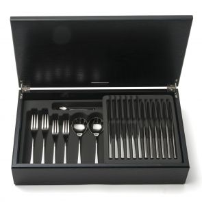 Embassy 88-piece cutlery canteen oak