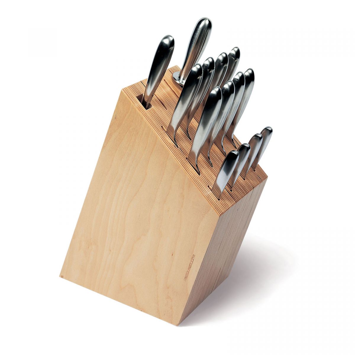 David Mellor Large Birch Plywood Knife Block - David Mellor