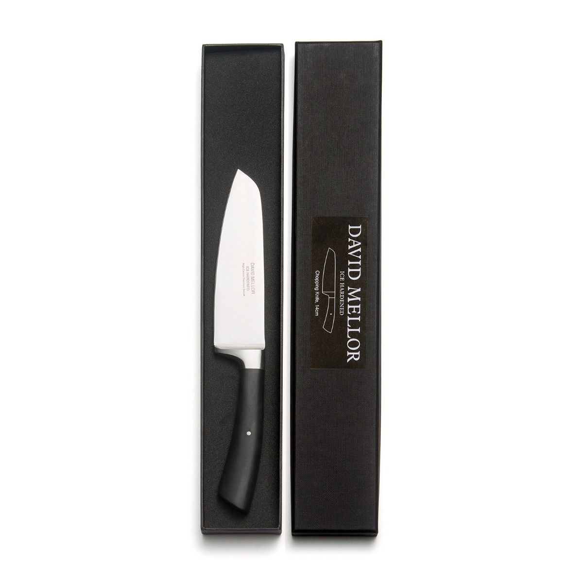 Black Handle Chopping Knife,14cm - David Mellor - David Mellor