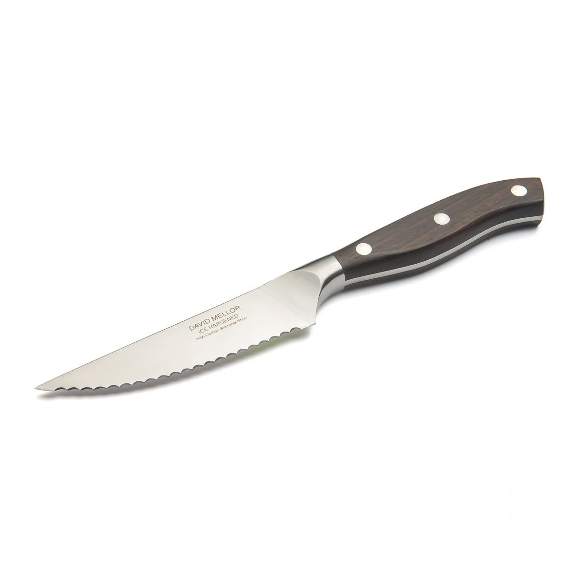 Rosewood Serrated Vegetable Knife 12cm - David Mellor - David Mellor