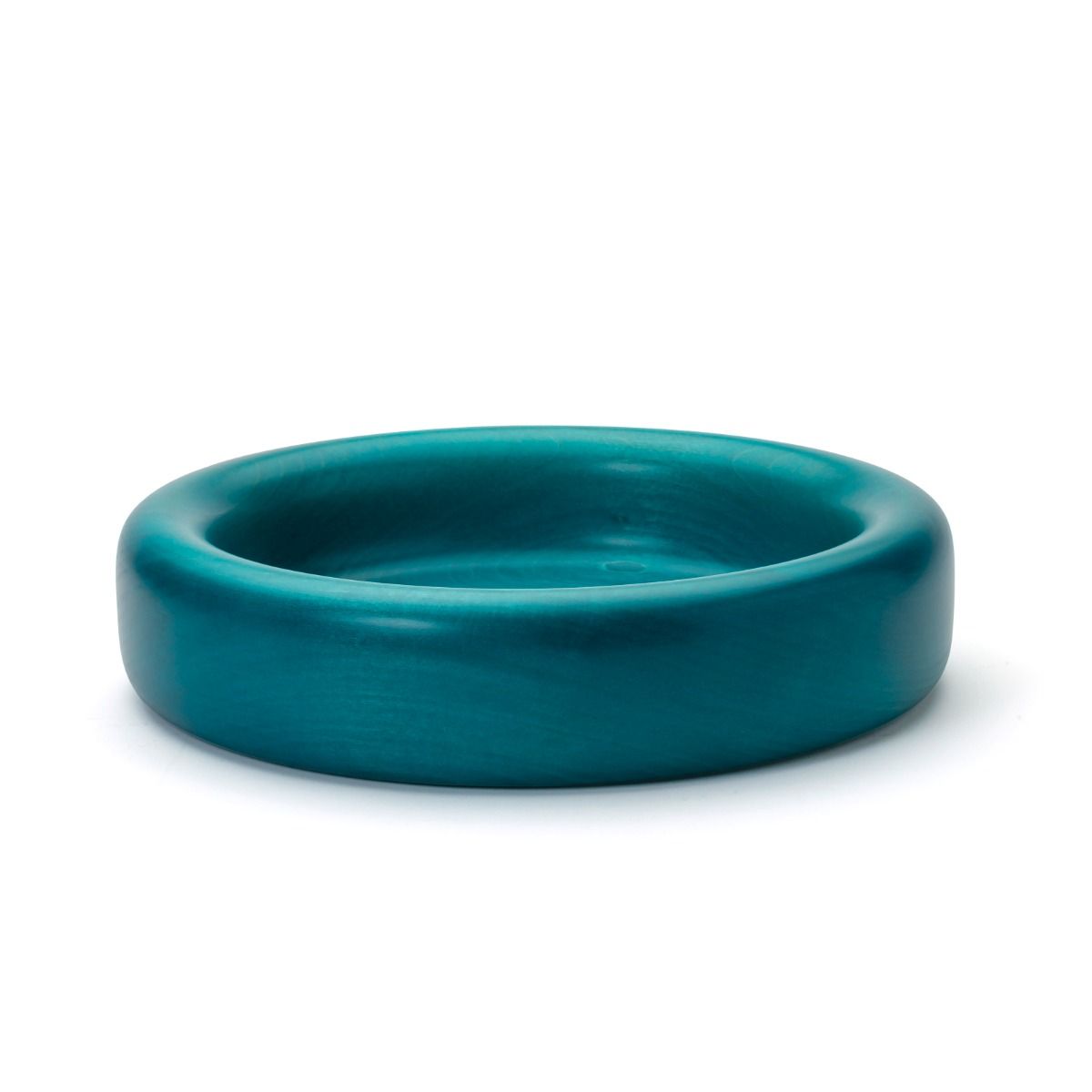 Turquoise Low Fruit Bowl - Manzoni Pietro - David Mellor