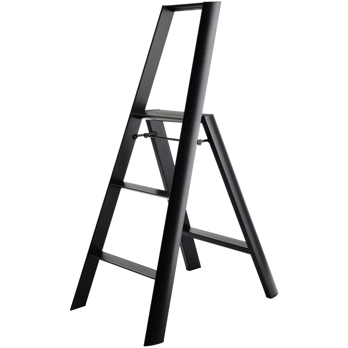Lucano 3 step ladder black - David Mellor