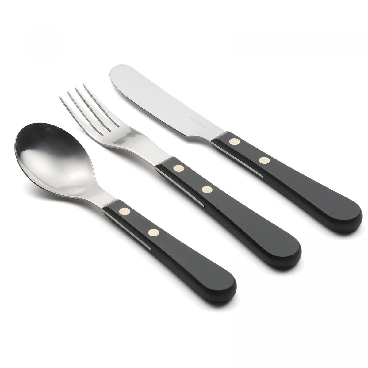 Provençal Black Dessert Spoon - David Mellor - David Mellor