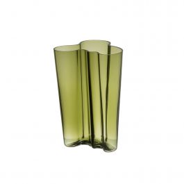  Aalto vase 95mm アップルグリーン Aalto Tall Vase, 25cm, Moss Green - Iittala - David Mellor