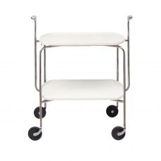 Magis Transit folding trolley, chrome/white