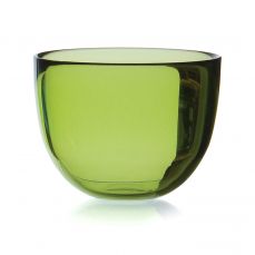 David Mellor coloured glass medium bowl lime green 13cm