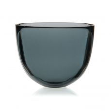 David Mellor coloured glass medium bowl smoke grey 13cm
