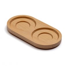 David Mellor beechwood salt/pepper mill stand