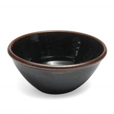 Leach Tenmoku glaze large general purpose bowl 22cm