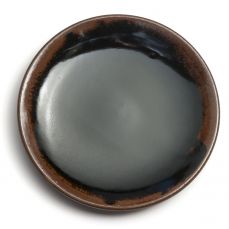 Leach Tenmoku glaze dinner plate 27.5cm