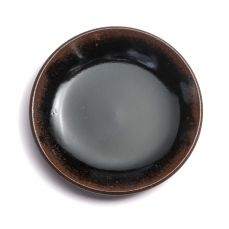 Leach Tenmoku glaze side plate 20.5cm