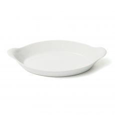 French Porcelain small oval eared baker 20.3cm