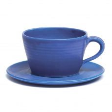 Soendergaard denim breakfast cup and saucer 35cl