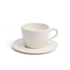 Soendergaard white coffee cup and saucer 15cl