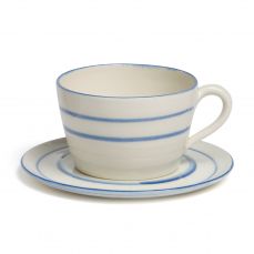 Soendergaard stripe breakfast cup and saucer 35cl