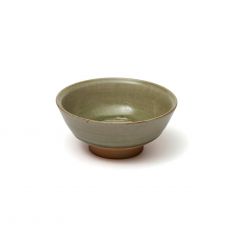 Nick Membery green glaze cereal/soup bowl 15.5cm