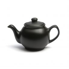 Traditional round matt black teapot 2 cup / 45cl
