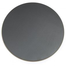 David Mellor grey-black round place mat 29.5cm