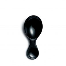 Buffalo horn black caddy spoon 7.5cm