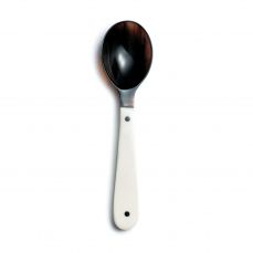 Buffalo horn/white bone chunky tea spoon 12cm