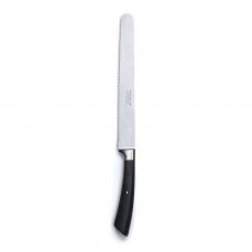 David Mellor black handle serrated bread knife 22cm