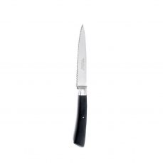 David Mellor black handle serrated paring knife 10cm