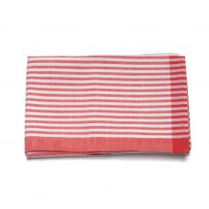 Swiss red stripe kitchen towel