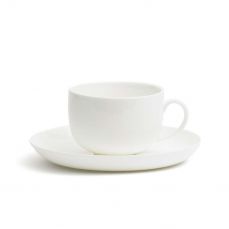 David Mellor fine bone china tea cup and saucer 21cl