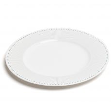David Mellor ‘Deco’ fine bone china plate 27cm, aquamarine