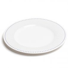 David Mellor ‘Deco’ fine bone china plate 27cm, cobalt