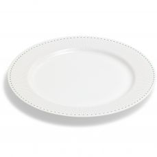 David Mellor ‘Deco’ fine bone china serving plate/under plate 30.5cm, aquamarine