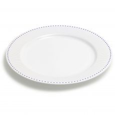 David Mellor ‘Deco’ fine bone china serving plate/under plate 30.5cm, cobalt