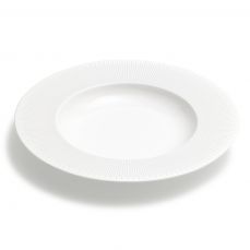 David Mellor ‘Deco’ fine bone china rimmed pasta plate 30cm